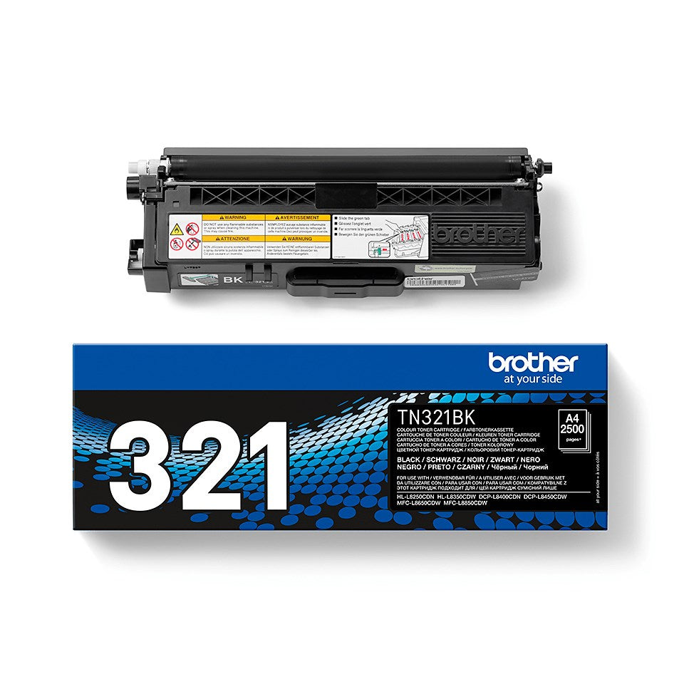 Brother Toner TN-321BK - Schwarz - Kapazität: 2.500 Seiten (TN321BK)