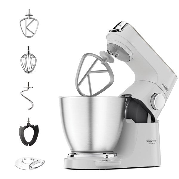 Kenwood Titanium Chef Baker XL Food Processor 1200 W 7 L White Built-in Scales