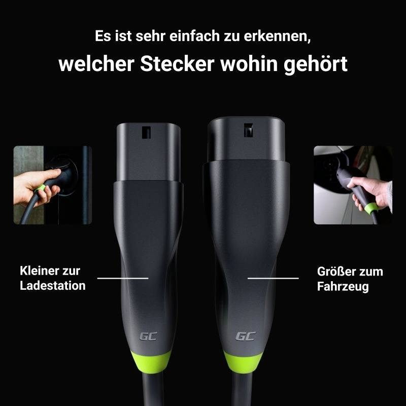 Green Cell EVKABGC03 Charging Cable for Electric Vehicles Type 2 3.5 m