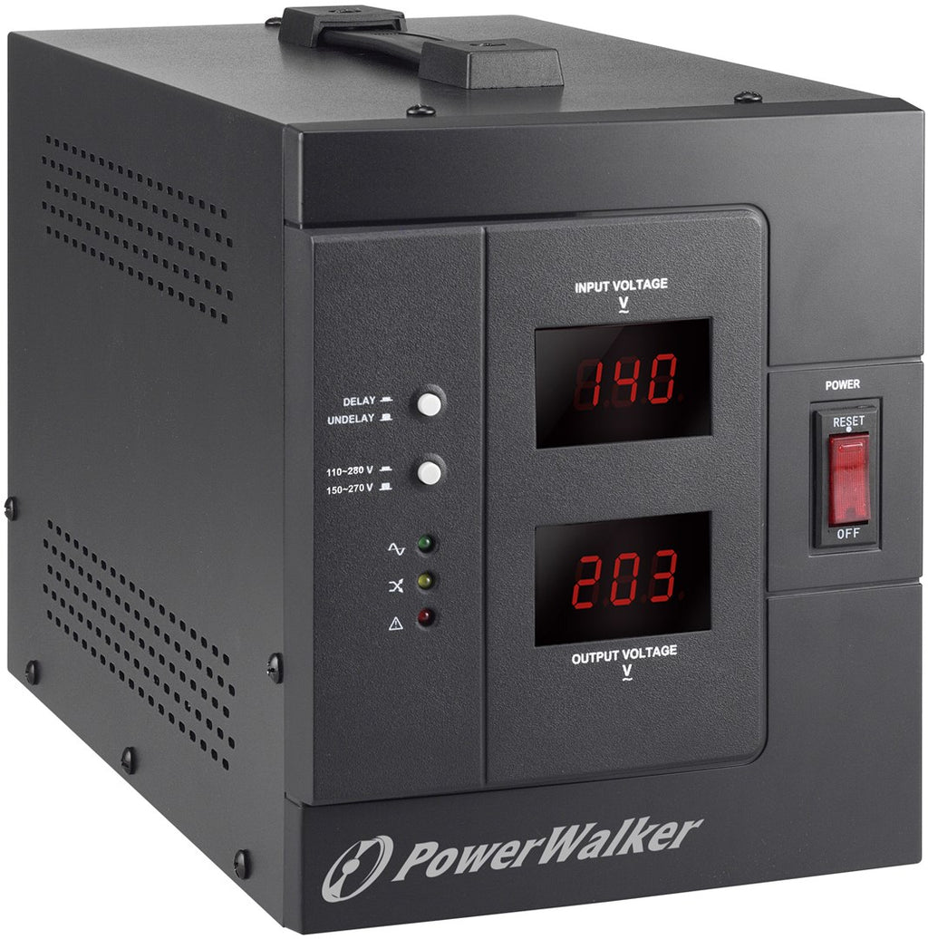 PowerWalker AVR 3000 SIV FR Voltage Regulator 1 AC Outlet 110-280 V Black