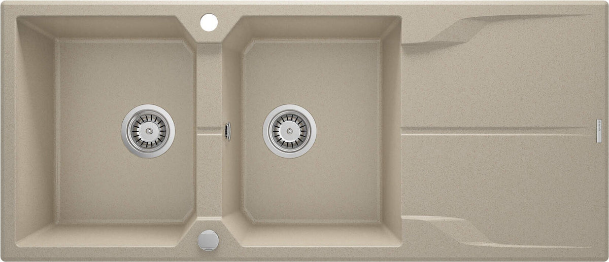 Deante Granite Sink 2-Bowl with Drainer