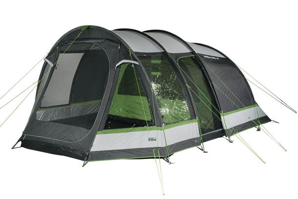 High Peak Bozen 5.0 Green  Grey Tunnel tent