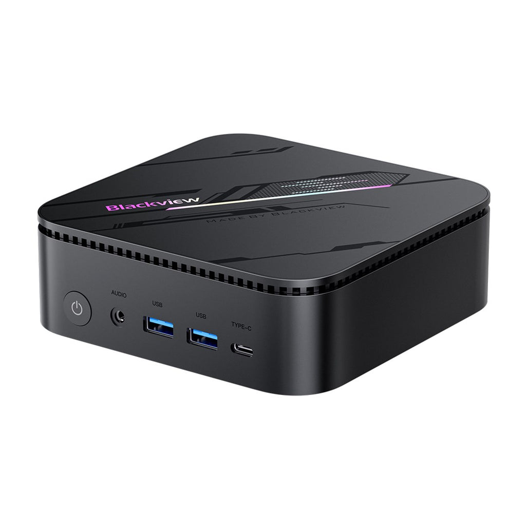 Blackview Mini PC MP100 Pro, AMD Ryzen 5 7430U, 16GB LPDDR4, 512GB SSD, Wi-Fi 6