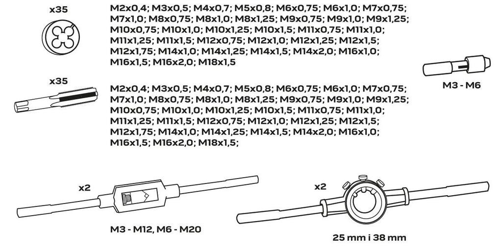 NEO tools 11-915 threading tool