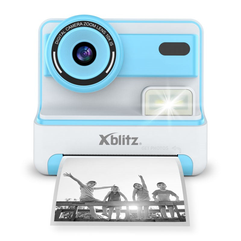 Xblitz Flash Blue Instant Camera with Thermal Printer for Children