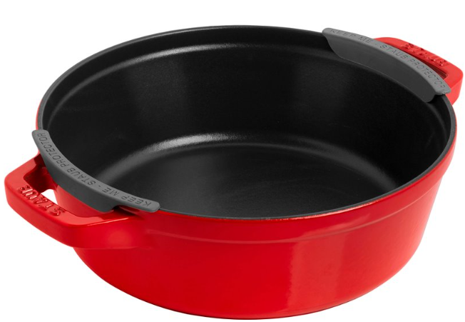 Staub La Cocotte Round Cast iron Casserole baking dish -- SET OF 3 PIECES