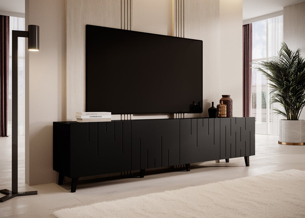 BARI RTV Cabinet 200x42x52 Matte Black