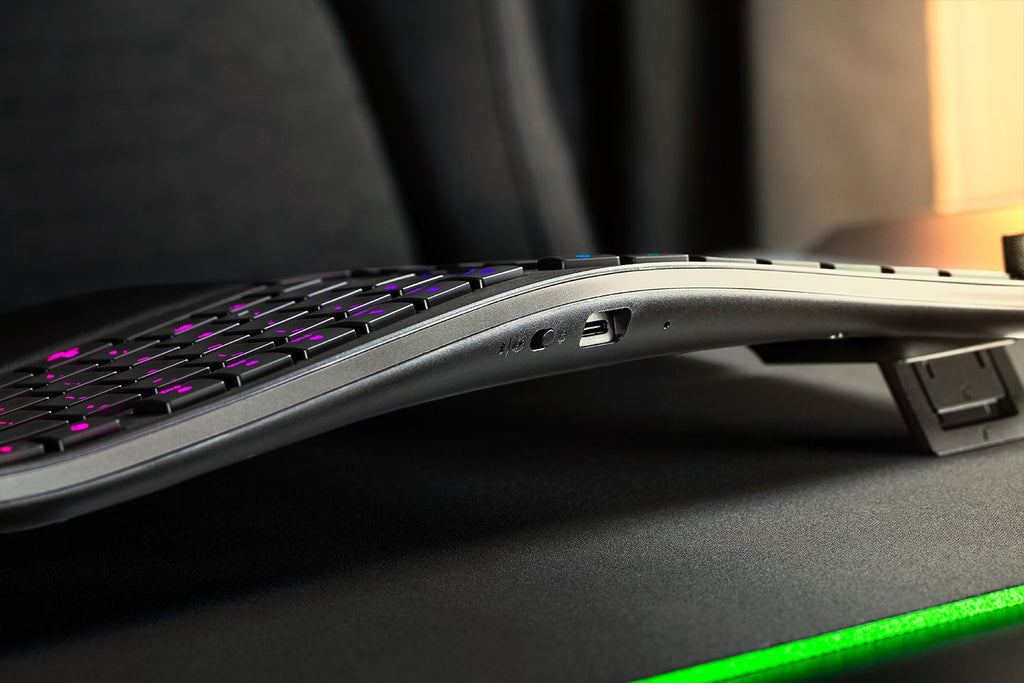 Razer Pro Type Ergo keyboard Universal USB + RF Wireless + Bluetooth QWERTY US English Black