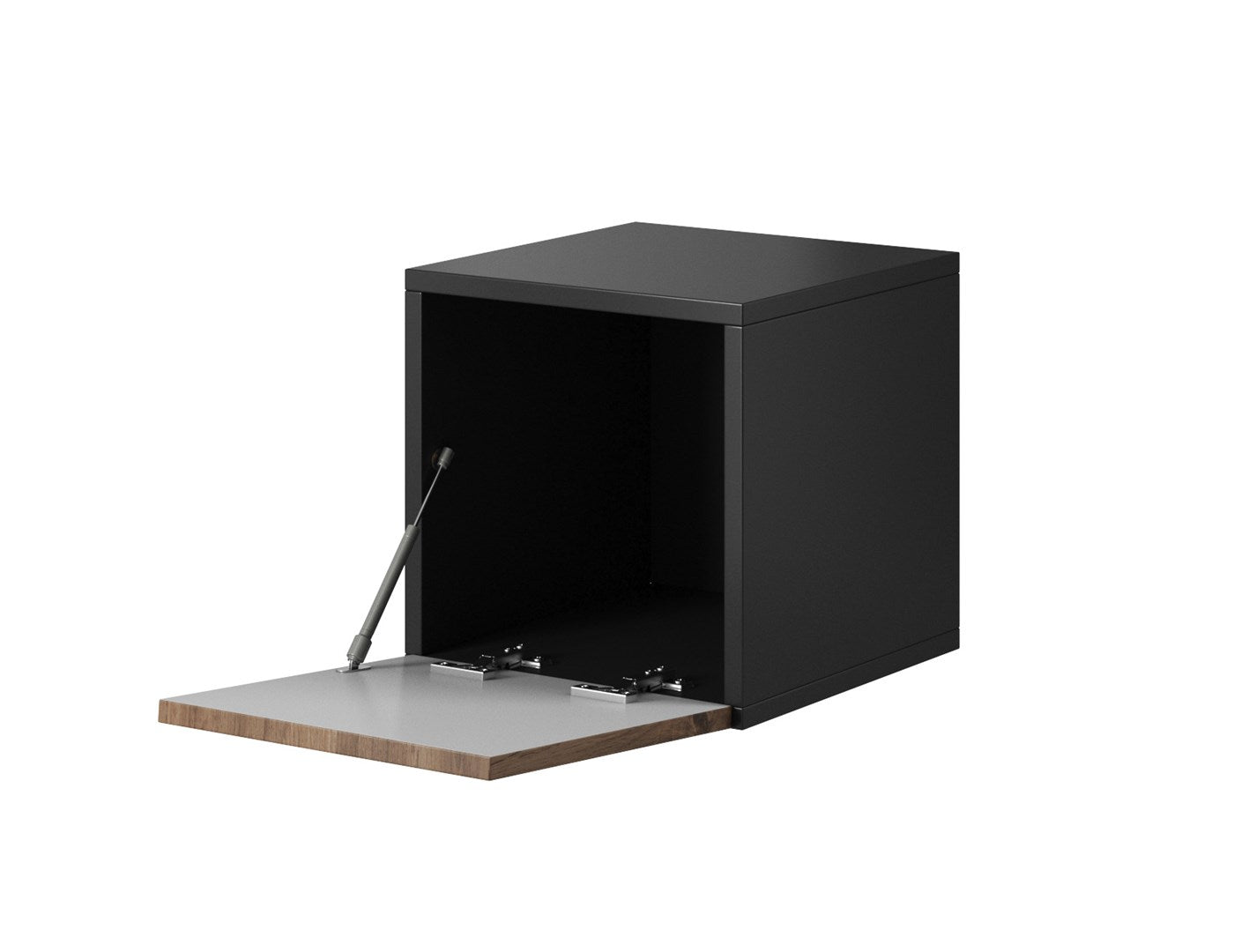 Cama Full Storage Cabinet ROCO RO5 37/37/39 Anthracite/Wotan Oak