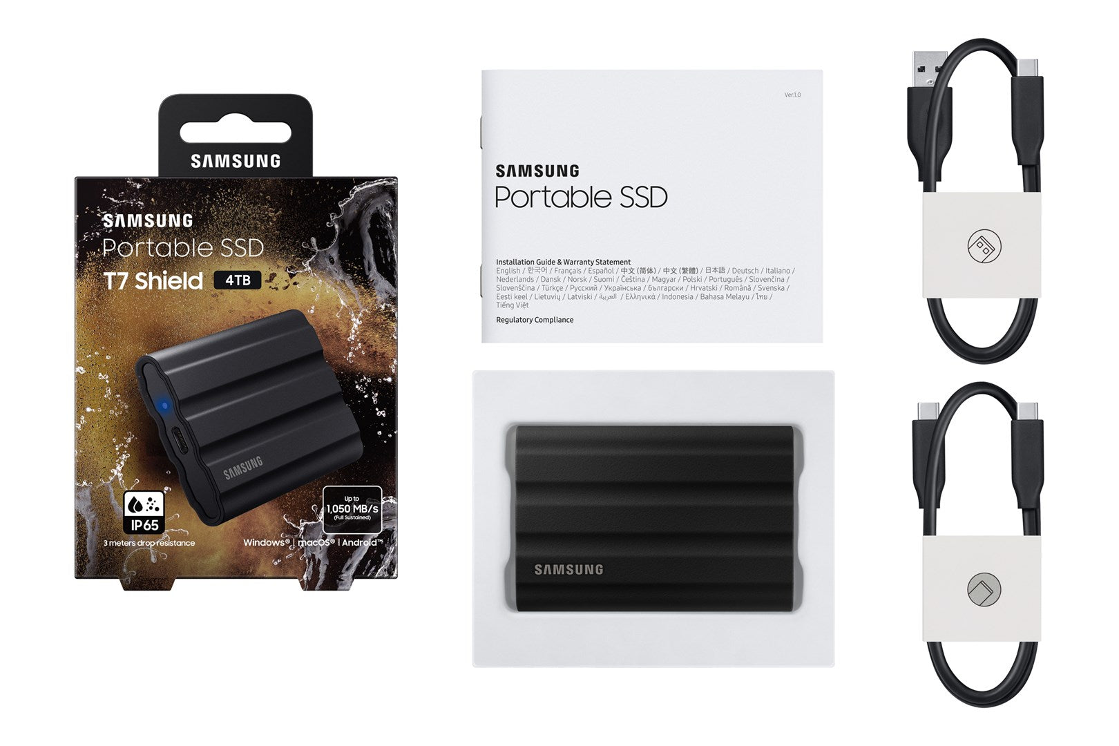 Samsung T7 Shield MU-PE4T0S - 4TB SSD - Encrypted - USB 3.2