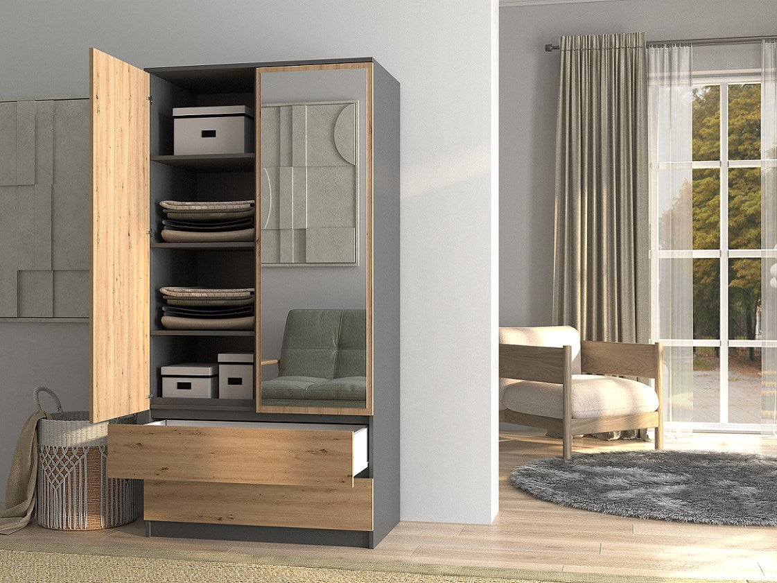 TOP E SHOP SZAFA MALWA AN/AR L Wardrobe 53000 g 900 mm x 500 mm x 1800 mm