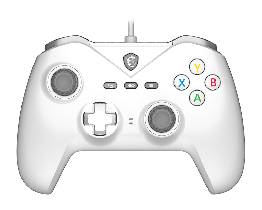 MSI FORCE GC200 WHITE Gaming Controller - USB Gamepad for Android and PC
