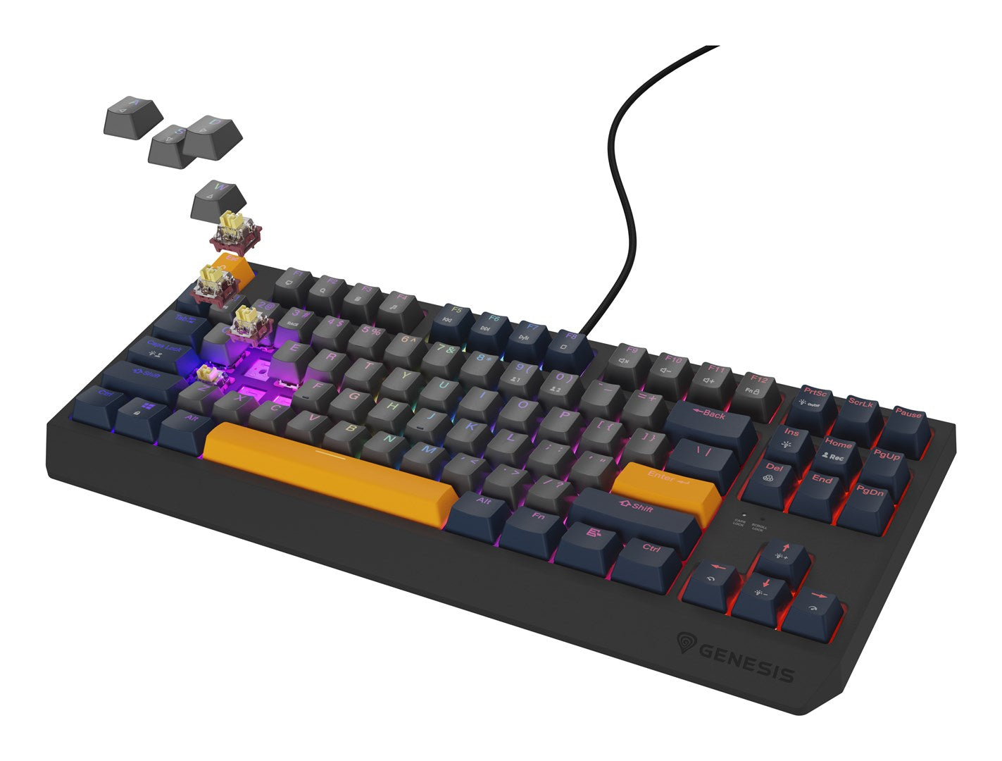 GENESIS Thor 230 TKL Keyboard Gaming USB QWERTY English Blue