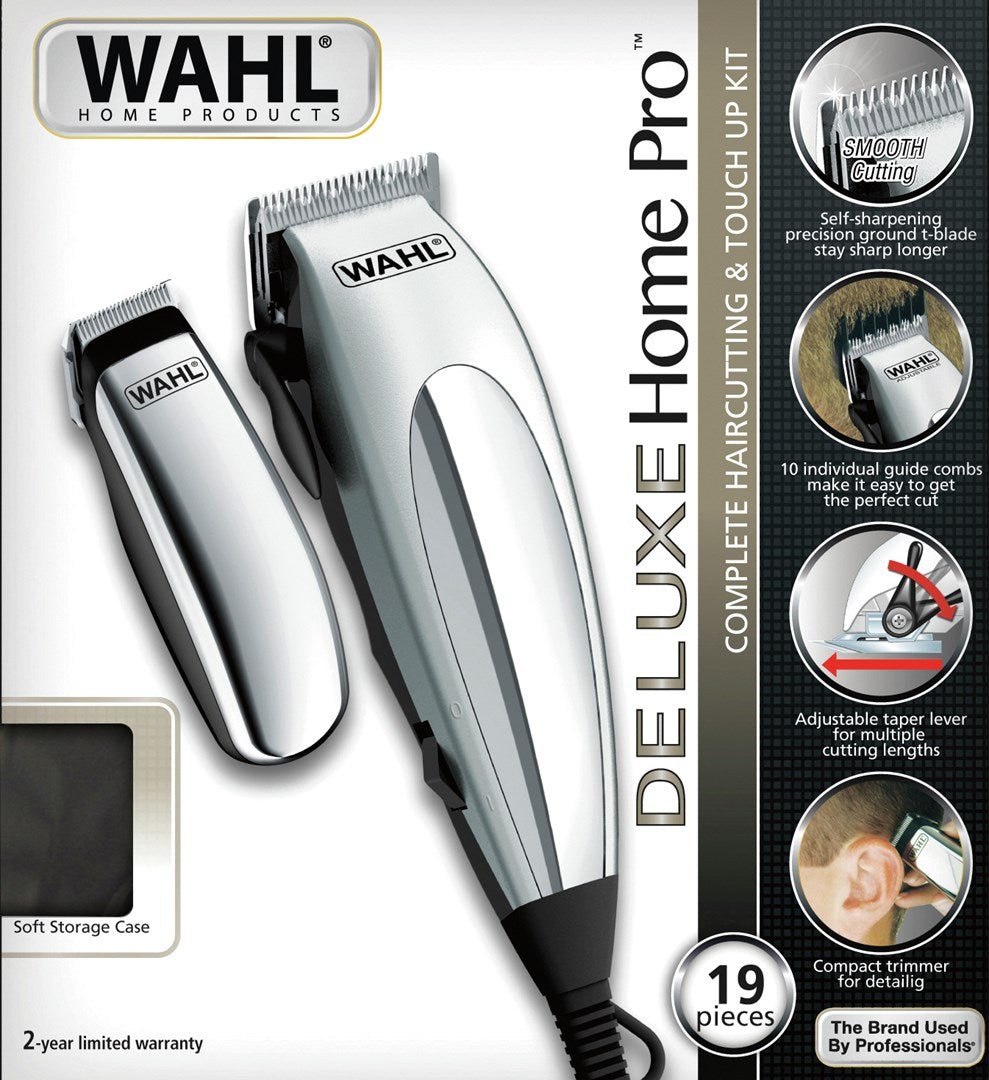 21-Piece Hair Clipper Set with Adjustable Handle and DVD