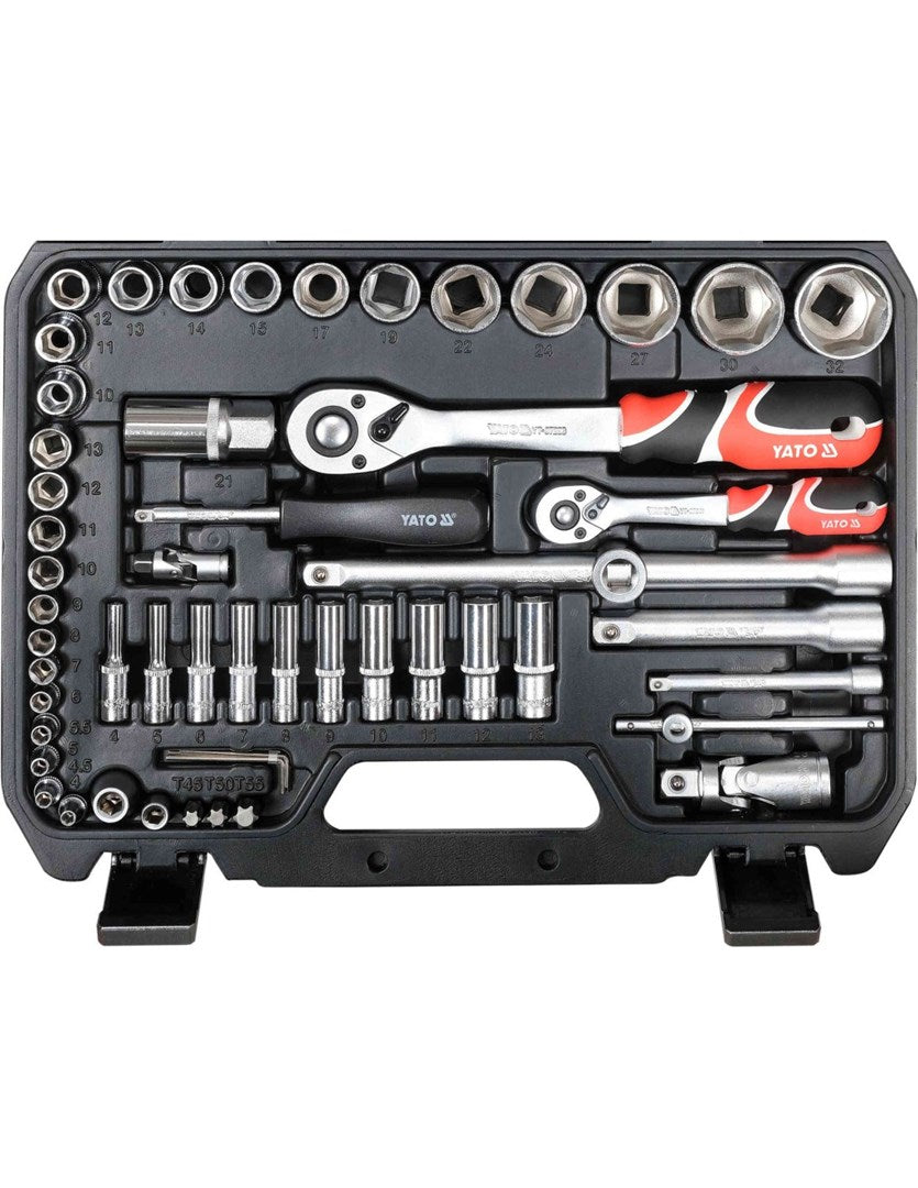 YATO Tool Set 93 Pieces 1/4‘ 1/2’ KPL YT-38784 93PCS