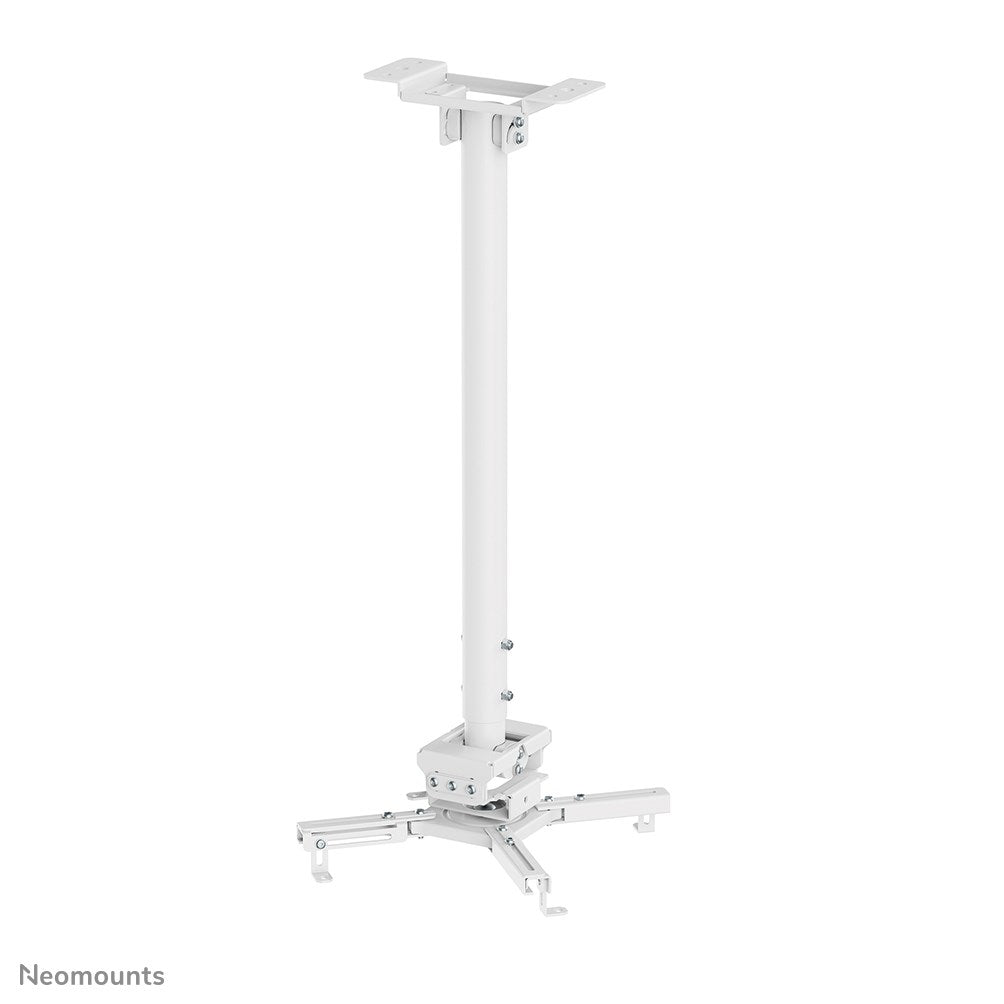 Neomounts CL25-550WH1 Projector Ceiling Mount, White, Height Adjustable 74.5-114.5 cm