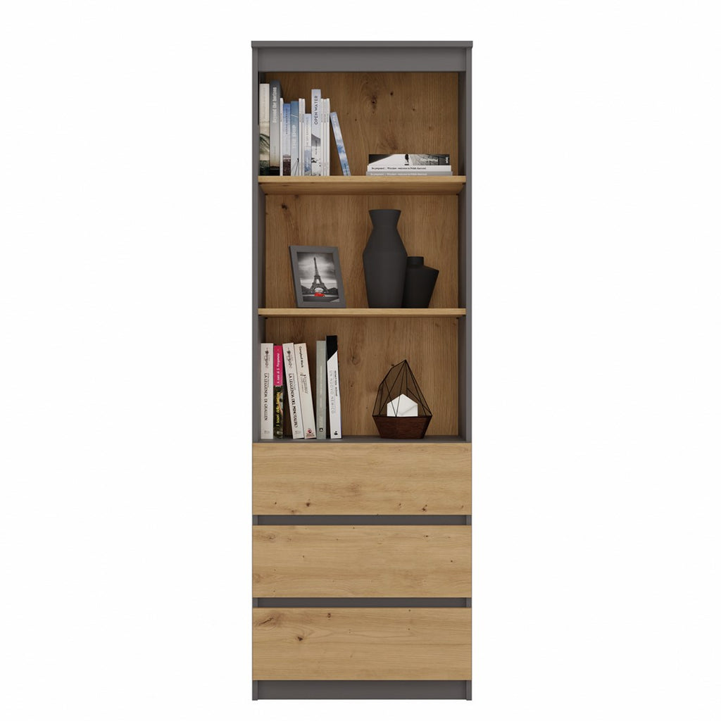 TOP E SHOP Office Bookcase 1800 mm x 600 mm x 350 mm Model M-MP-R-OLI-RS-60-ANTA