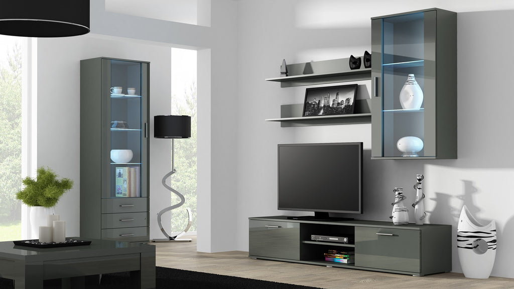 Cama Set of Two Shelves 125 cm SOHO Grey Matte