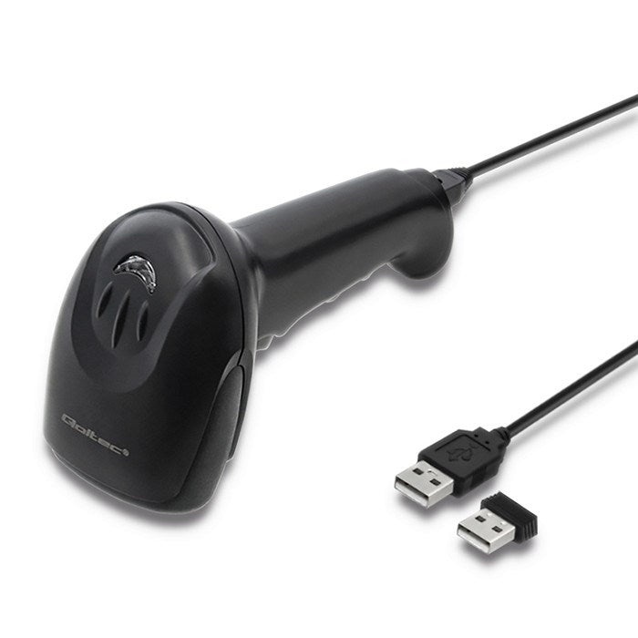 Qoltec Wireless Laser Scanner 1D 2D Black