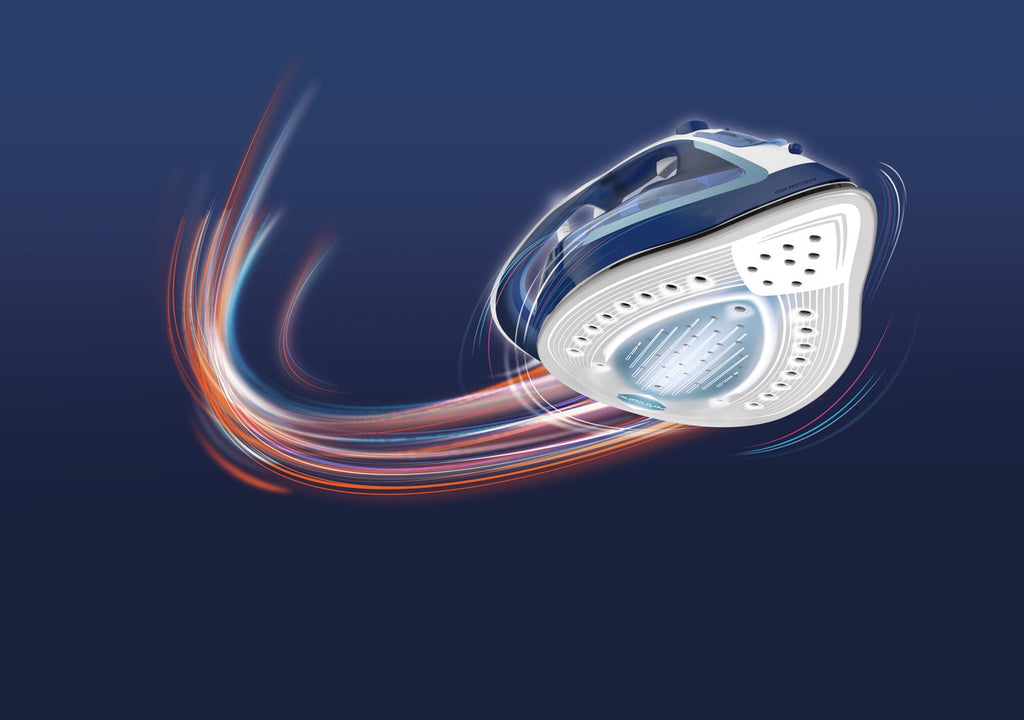 Tefal EasyGliss Plus FV5735 iron Dry & Steam iron Durilium soleplate 2500 W Blue  White