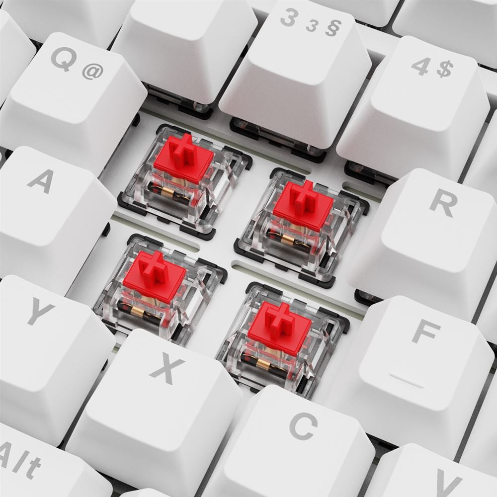 Sharkoon SKILLER SGK25 Gaming Keyboard - White - DE Layout