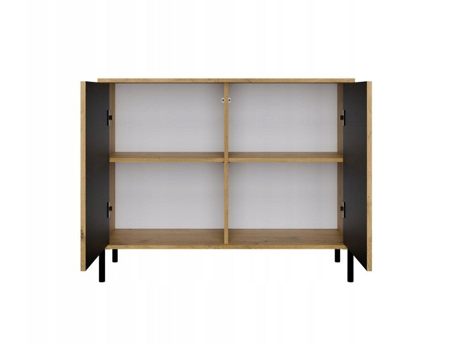 KAMARO 2D Slim Chest of Drawers Artisan Oak