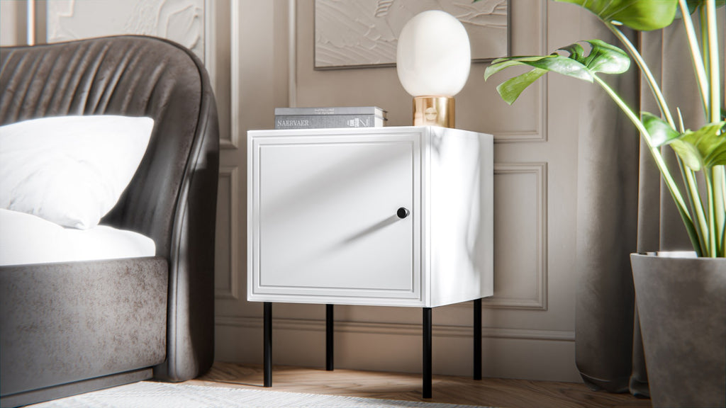 PALAZZO BIS Bedside Table 2 pcs. 45x39xH59 White Matt
