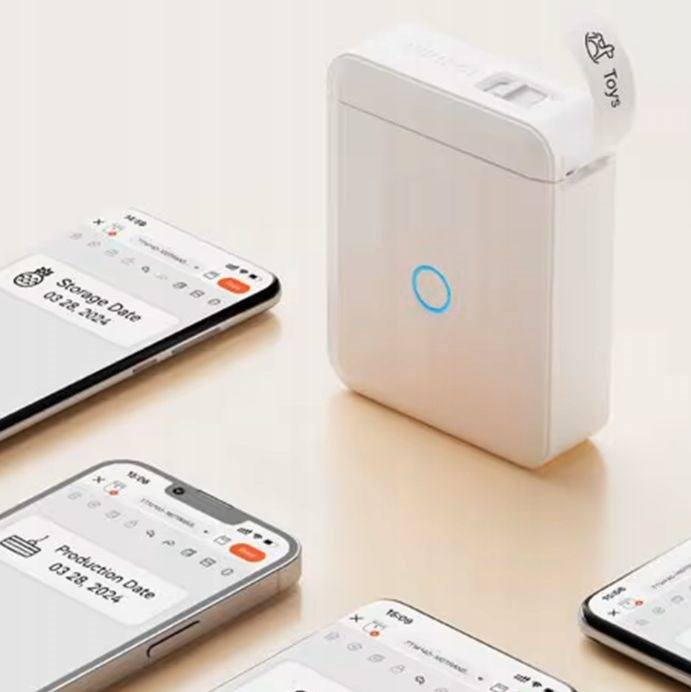 Niimbot D110_M Label Printer Wireless White 203 DPI Compatible with PC, Android, iOS