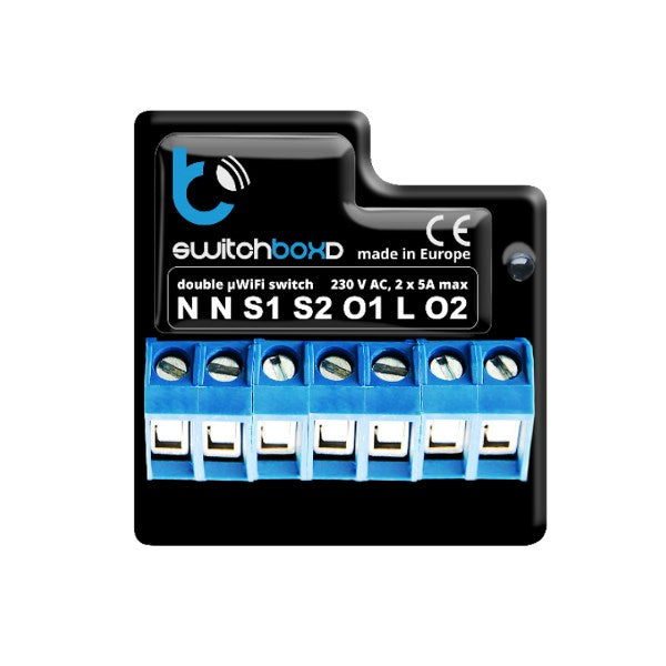BLEBOX SwitchboxD Double Circuit Breaker 230V