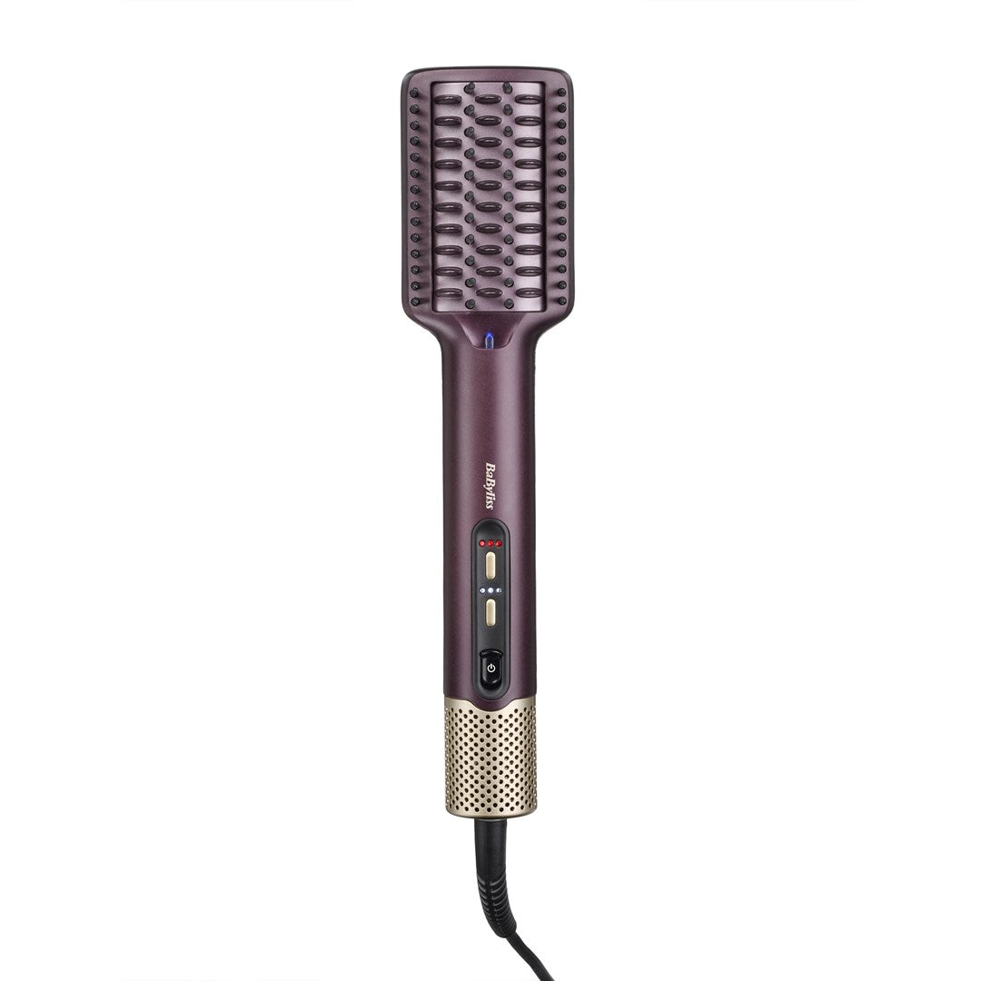 BaByliss Air Power Smooth AS6400E Hair Straightening Brush for Women – Smooth and Shiny Hair