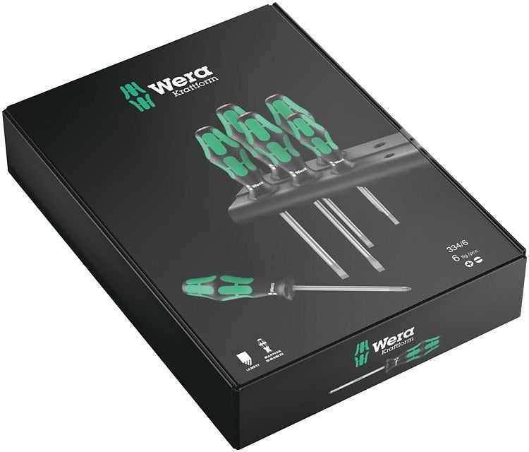 Wera Tools 334/6 Kraftform Standard Screwdriver (05105650001)