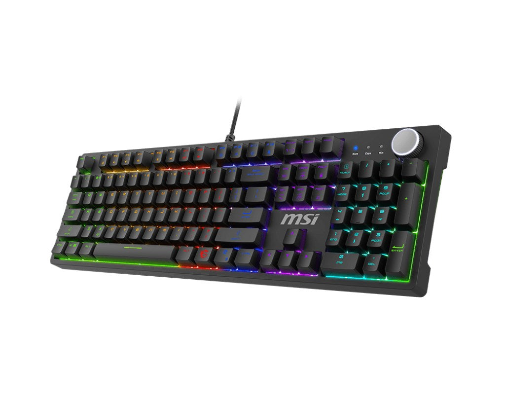 MSI FORGE GK320 RED keyboard Gaming USB QWERTY US International Black