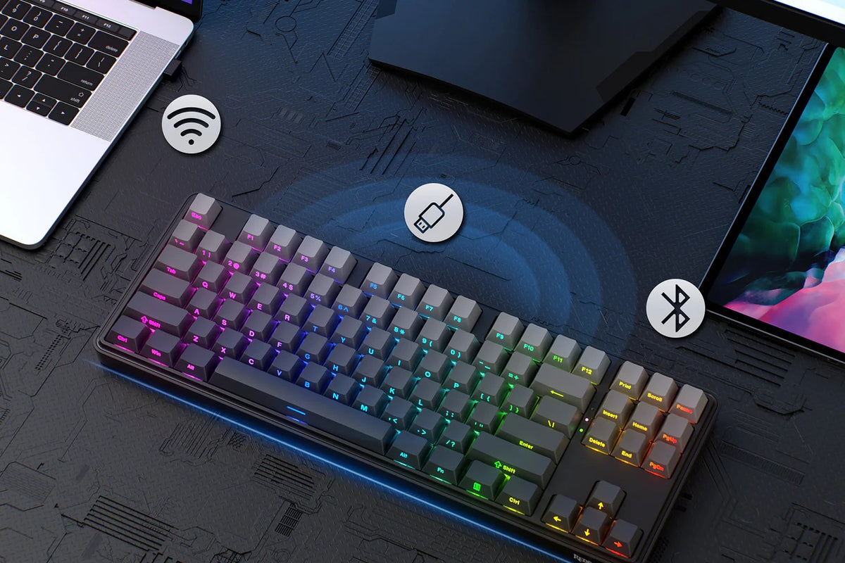 REDRAGON K707SP-RGB-PRO StarBlade keyboard USB + RF Wireless + Bluetooth Black