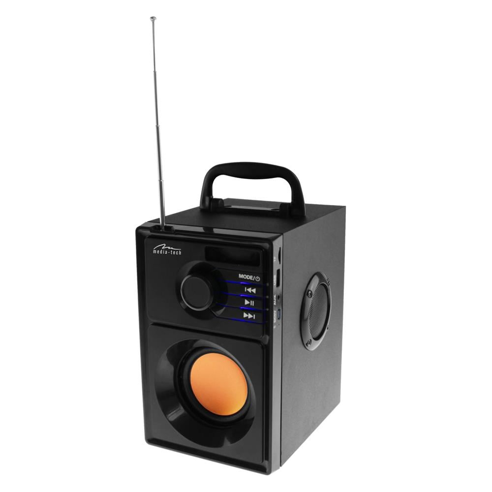 Media tech MT3145 V2 Stereo Portable Speaker Black