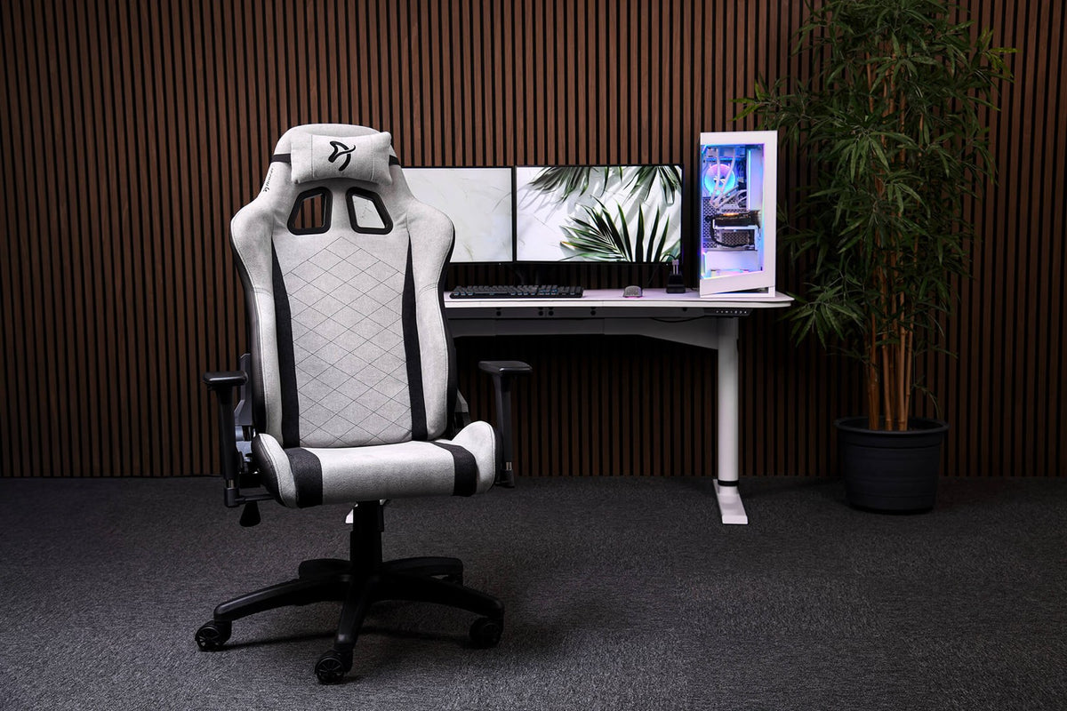 Arozzi Soft Fabric | Gaming Chair | Avanti SoftFabric | Light Pilkas Console gaming chair Upholstered seat