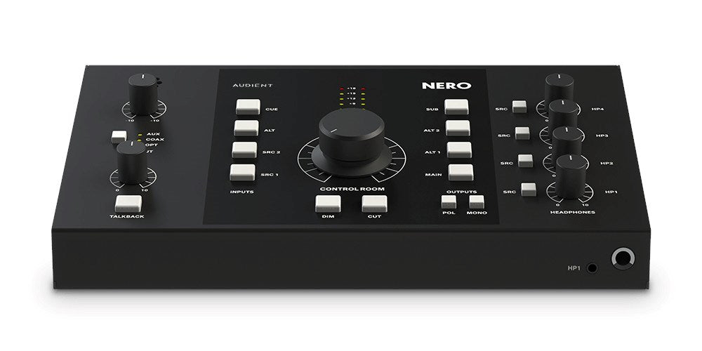 Audient Nero Desktop Monitor Controller (Obsidian Black) & Knox Gear TX-100 Headphones
