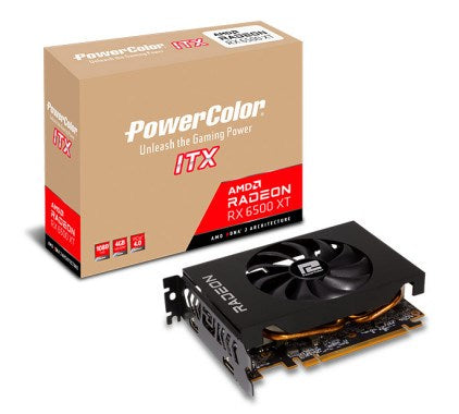 Powercolor Radeon RX6500 ITX 4GB GDDR6 HDMI DP (AXRX 6500XT 4GBD6-DH)