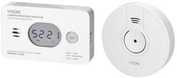 ORNO Smoke and Carbon Monoxide Detector Set DC-7