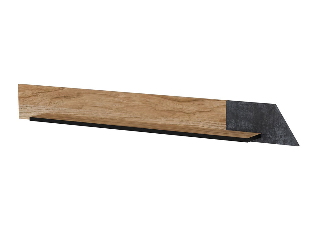 Cama OVO shelf 130x20xH15 oak/concrete