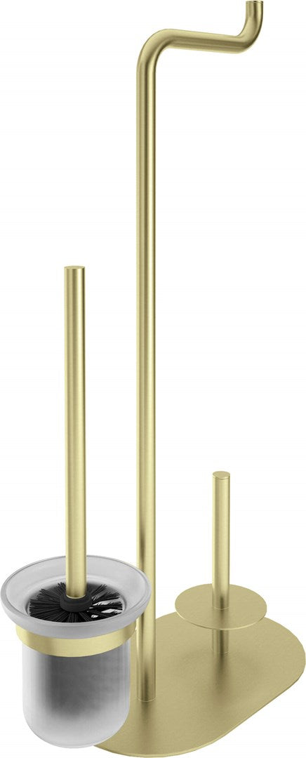 DEANTE Silia Toilet Paper Holder with Brush - Brushed Gold - ADIR732 3-function