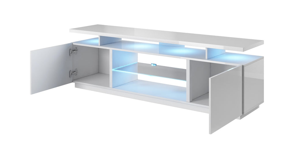 RTV Cabinet EVA 180x40x56 White Glossy