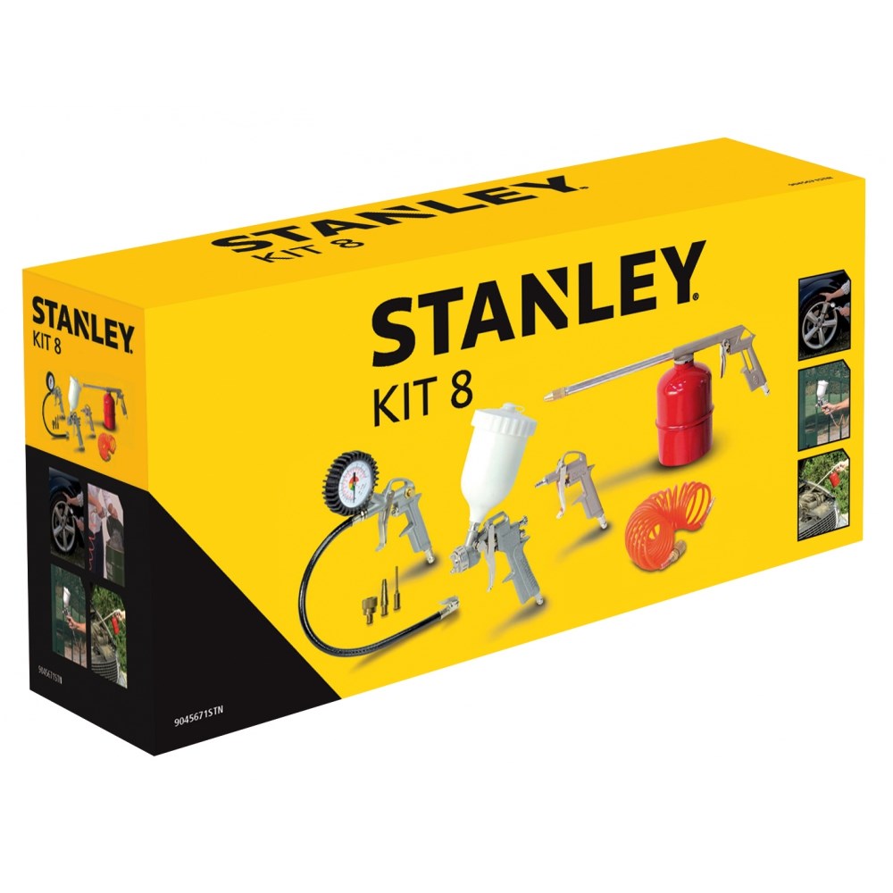STANLEY Pneumatic Tool Set 8 Pieces