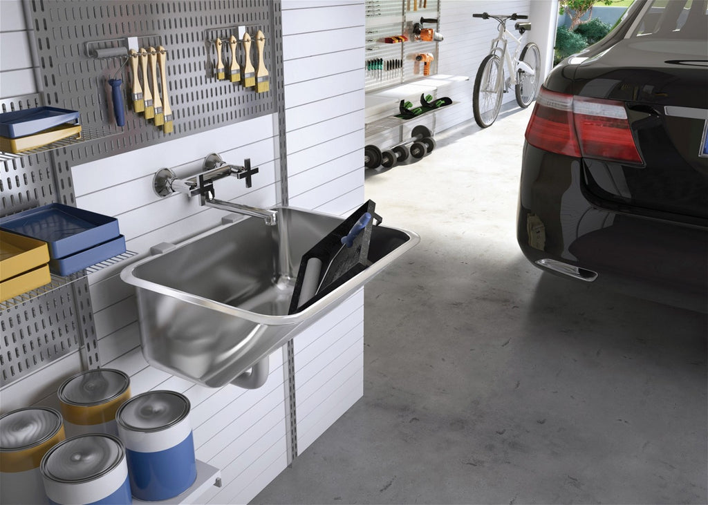 1-bowl utility sink - recessed or wall-mounted