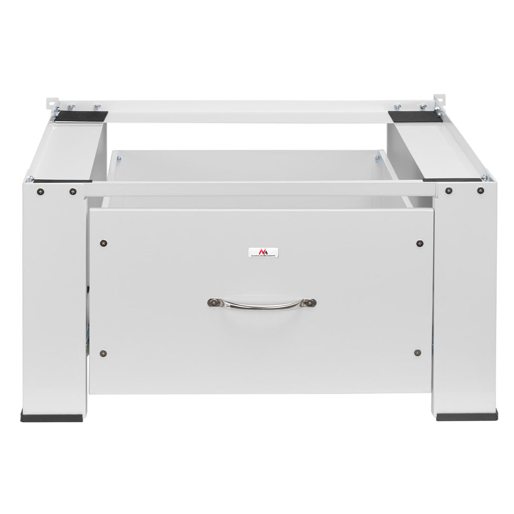 Maclean washer / dryer base with drawer  max load 150kg  white  MC-117 W