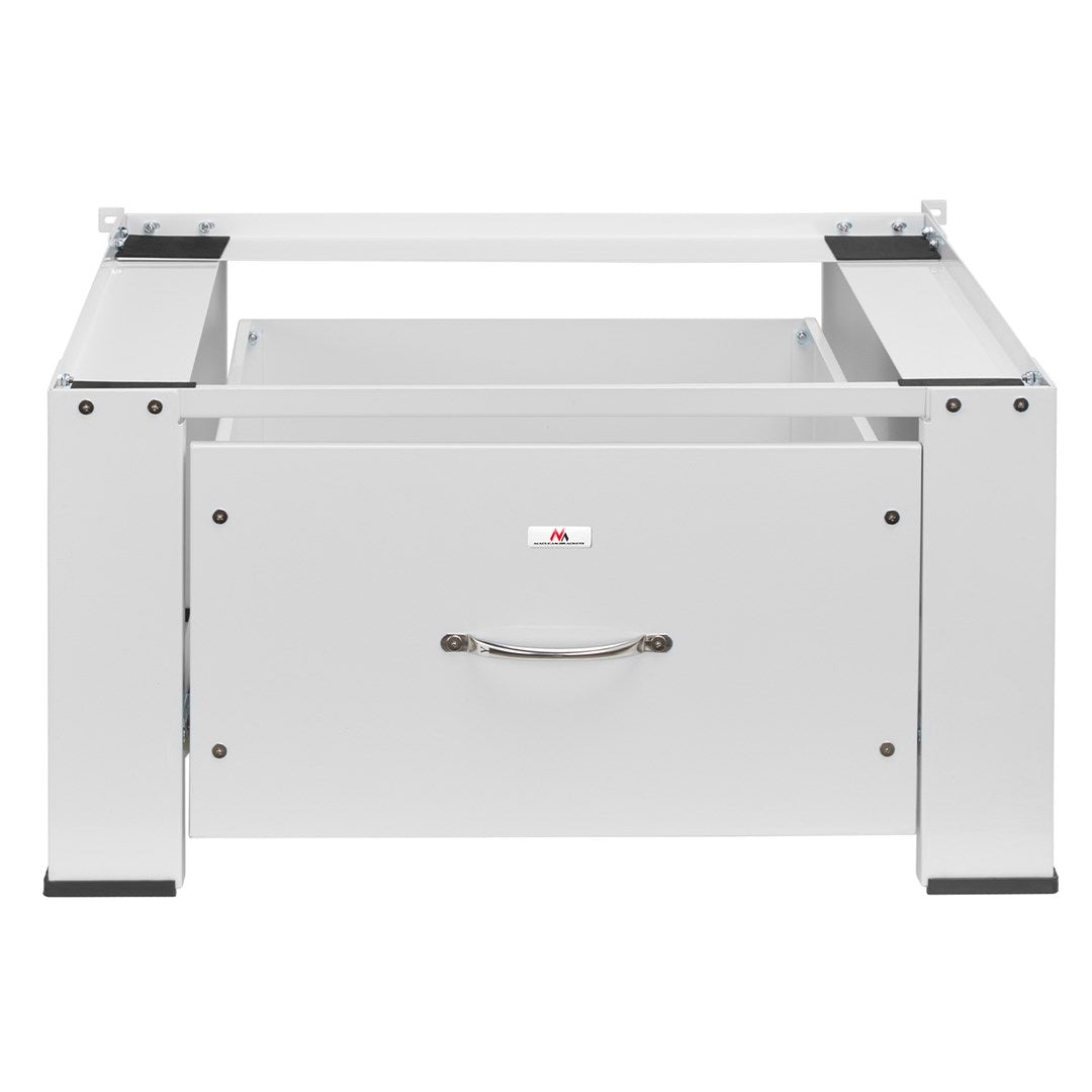 Maclean washer / dryer base with drawer  max load 150kg  white  MC-117 W