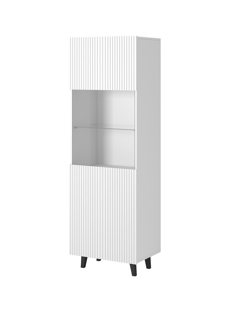 Display Cabinet PAFOS 60x40x182 cm White Matt