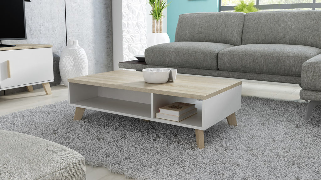 Cama LOTTA 110 Coffee Table White/Sonoma Oak