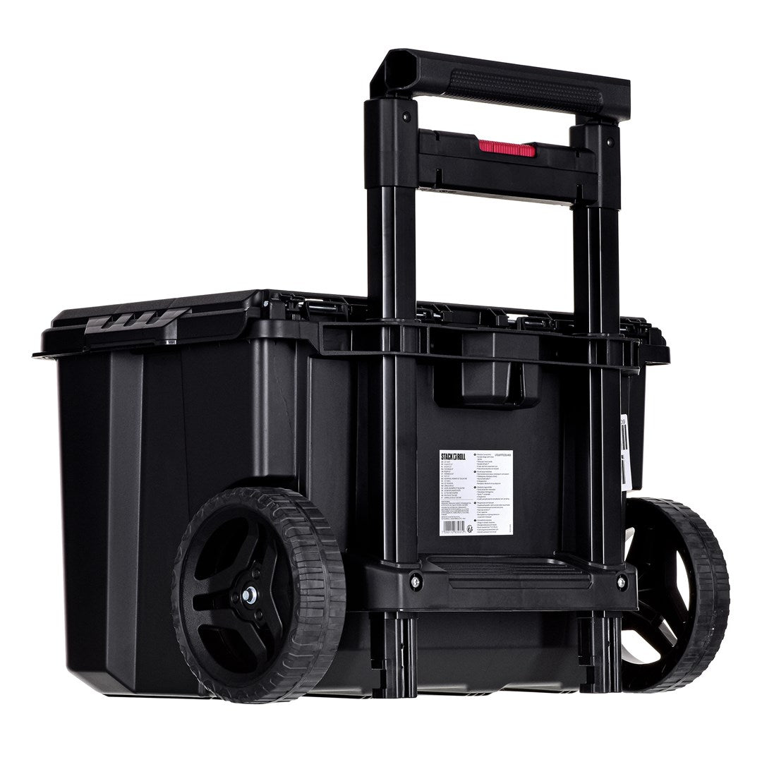 Keter Stack N Roll Cart - Toolbox on Wheels - Durable Rolling Base