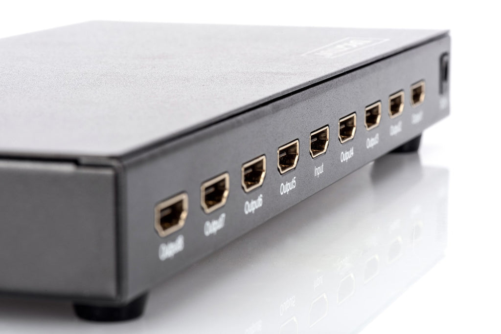 DIGITUS Professional DS-43302 - Video-/Audio-Splitter - 8 x HDMI - Desktop (DS-43302)