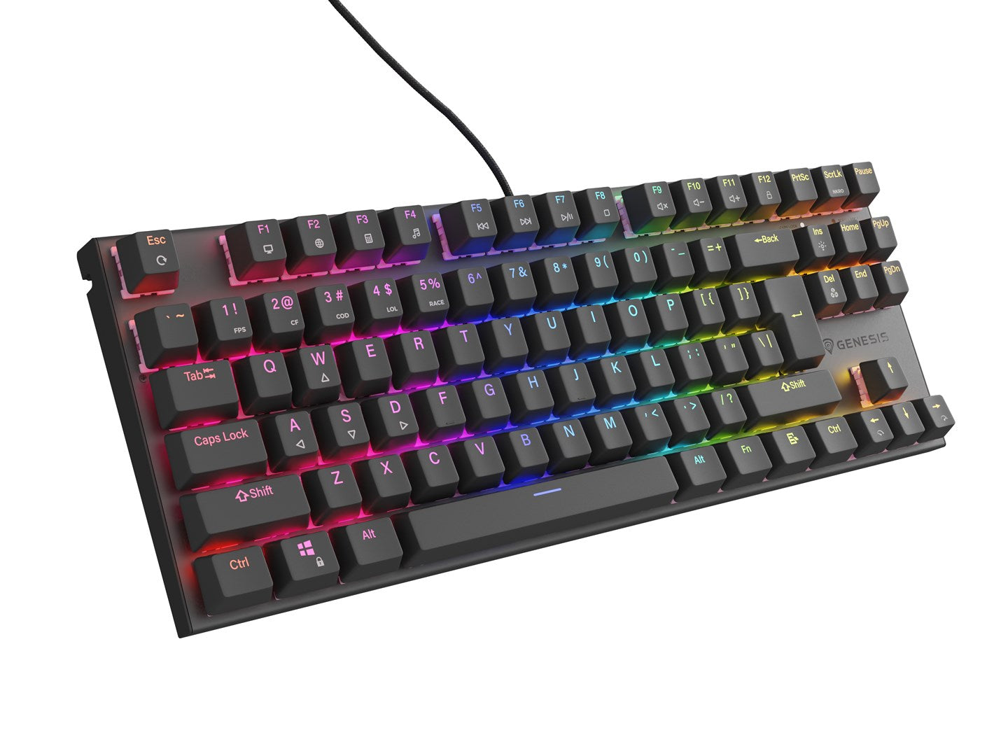 GENESIS NKG-2155 Keyboard Gaming USB QWERTY UK International Black